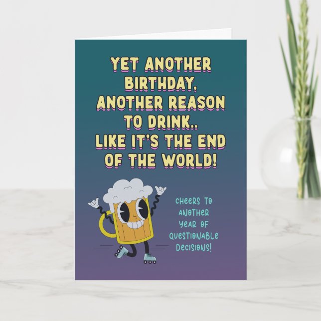 Carte Bravo pour une nouvelle année de décisions douteus (Devant)