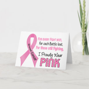 Carte Breast Cancer I Proudly Wear Pink 1