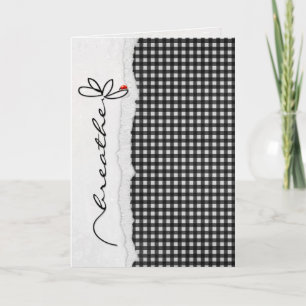 Carte breathe friendship flower with lady bug