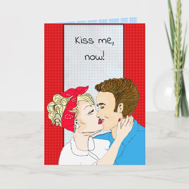 Carte Brève-moi de Retro Art Couple (Devant)