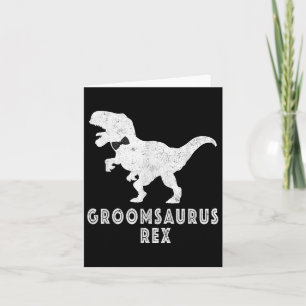 Carte Bride Dinosaur Rex Groomsaurus Groom Fiançailles