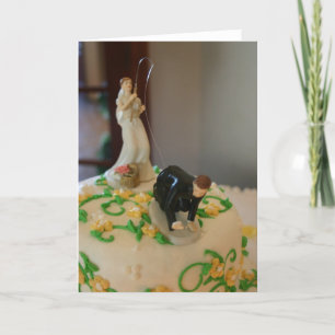 Carte Bride fishing for groom unique wedding card