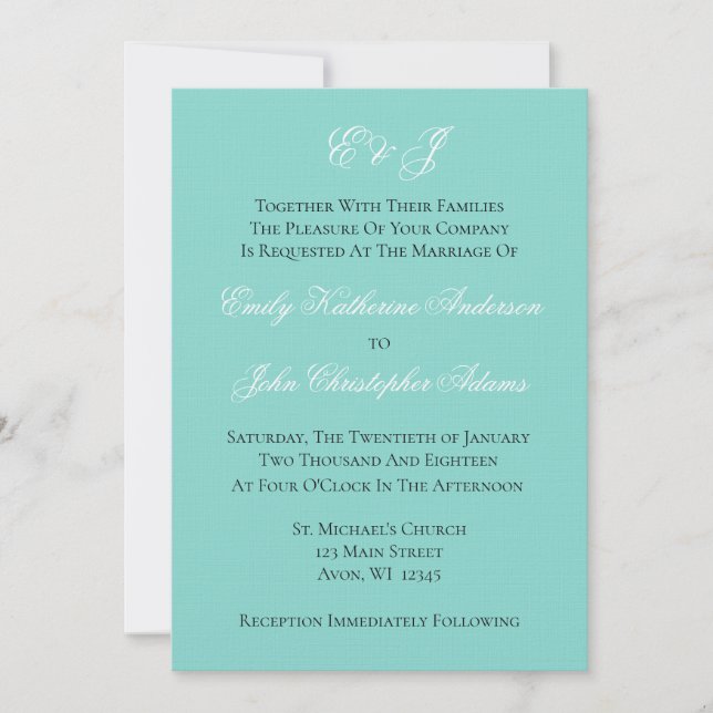 Carte BRIDE Mariage Suite White Cérémonie traditionnelle (Devant)