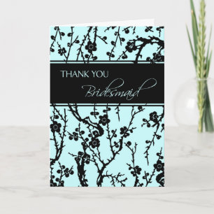 Carte Bridesmaid en Merci Floral Turquoise