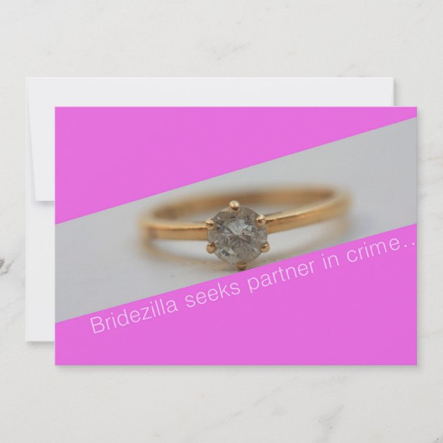 Carte Bridezilla cherche un partenaire dans le crime.... (Devant)