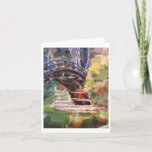 Carte Bridge Blessing God's Love Notecard