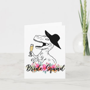 Carte Brigade Dinosaur Bridesmaid Floral Bachelorett