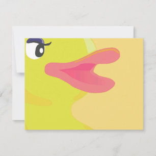 Carte Bright Yellow Duck Big Bill