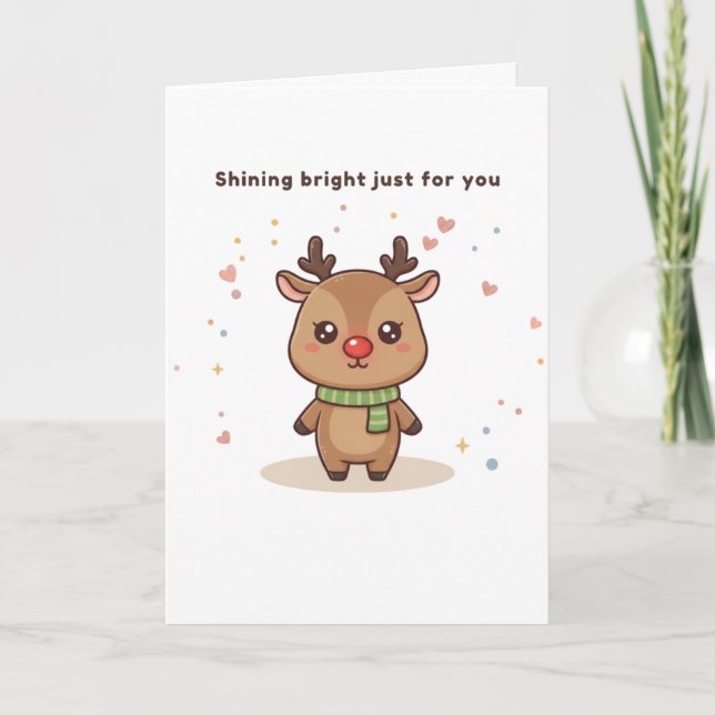 Carte Brillant rien que pour toi Mignon Puchi Dōshi (Devant)