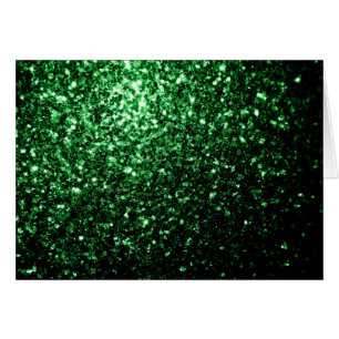 Carte brillante parties scintillant en faux vert f