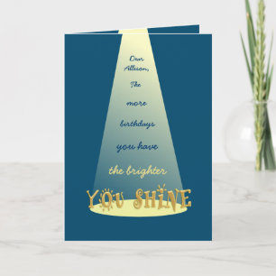 Carte Brille sur Happy 30th Birthday Accueil personnalis