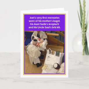 Carte Bris Kit Jewish New Baby Boy Congratulations Card