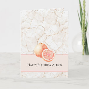 Carte Brise d'été Pamplemousse Anniversaire