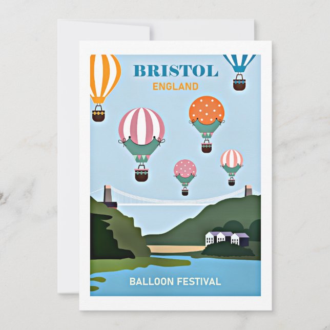 Carte Bristol England festival de ballons (Devant)