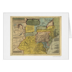 Carte britannique de l'Amérique de colonies - 1771