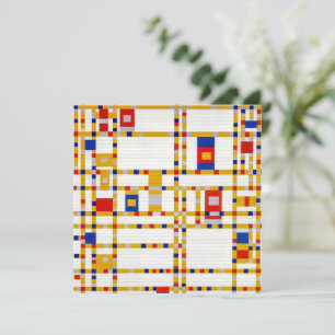 Carte Broadway Boogie Woogie   Piet Mondrian  