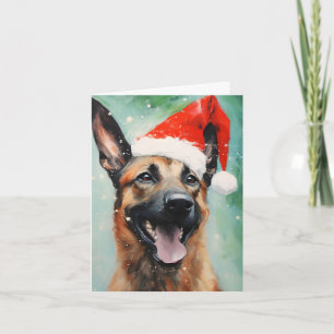 Carte Brochure de Noël malinois belge