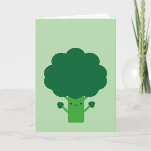 Carte Brocoli Kawaii