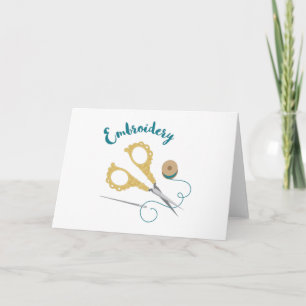 Carte Broderie