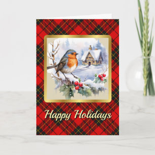 Carte Brodie Crest & Tartan avec Robin Personnalisé