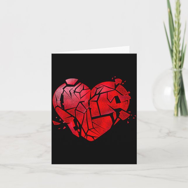 Carte Broken Heart Anti Valentines Day  (Devant)