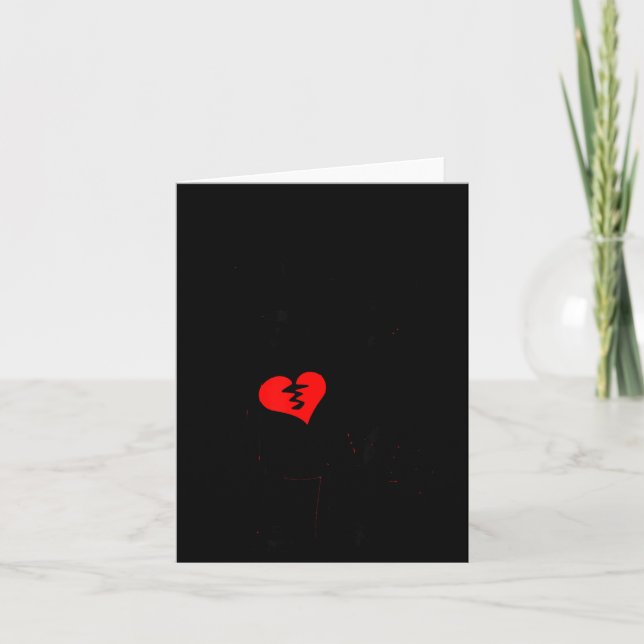 Carte Broken Heart Valentine  (Devant)