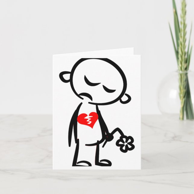 Carte Broken Heart Valentine  (Devant)
