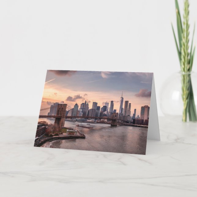 Carte Brooklyn Bridge et Lower Manhattan (Devant)