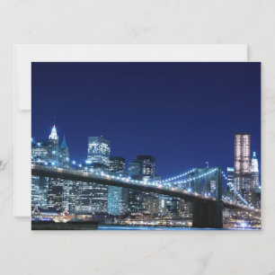 Carte Brooklyn Bridge et Manhattan Skyline