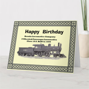Carte Brooks Locomotive Works #961