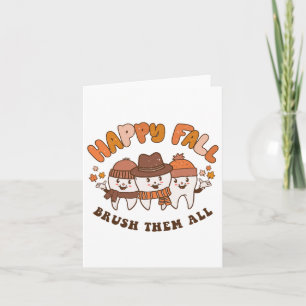 Carte Brossez-leur toutes les dents de dentiste de Thank