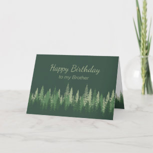 Carte Brother Anniversaire Nature Thérapie Forêt Wildern