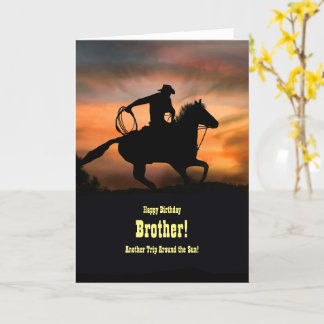 Carte Brother Birthday Cool Pays Western Horse Card