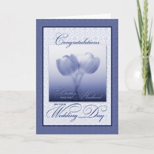 Carte Brother et son nouveau mari Mariage Félicitations