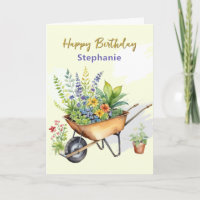 Brouette de jardin personnalisée Joyeux Anniversai