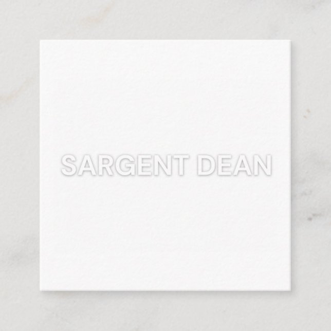 carte brouillon sarge de variété dean (Devant)