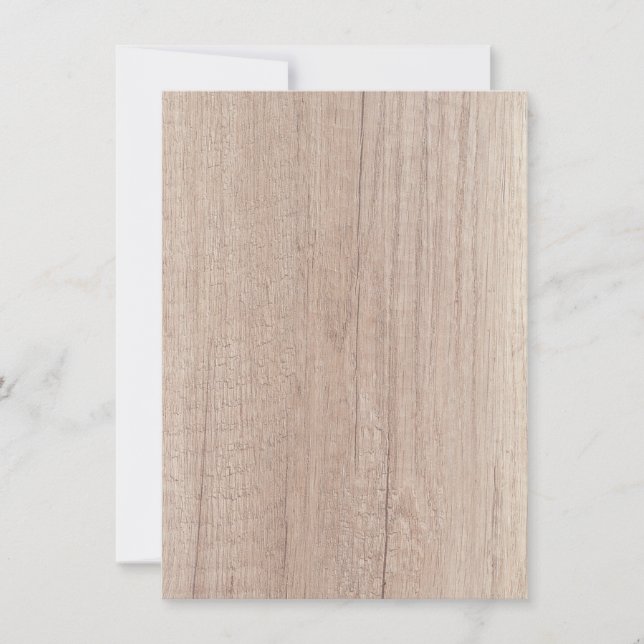 Carte Brown en bois sur mesure Élégant noir (Devant)