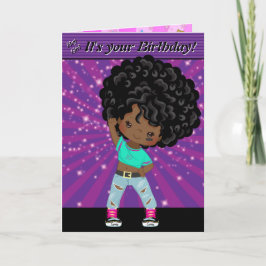 Carte Brown Girls Hip hop Mot Recherche Joyeux Anniversa