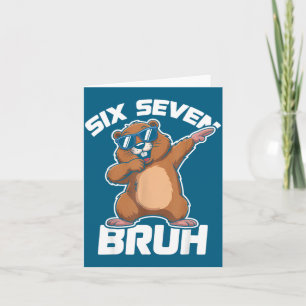Carte Bruh 67 Drôle Groundhog 6-7 Mème Pyjamas Garçons F