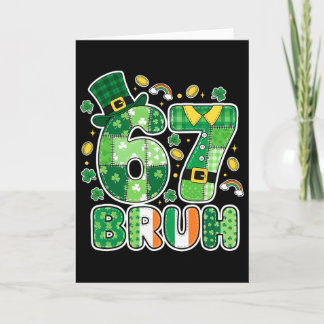 Carte Bruh 67 Mème Six Sept Pour Enfants Garçons Filles