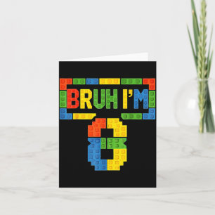 Carte Bruh Blocs de construction pour enfants de 8 ans 8