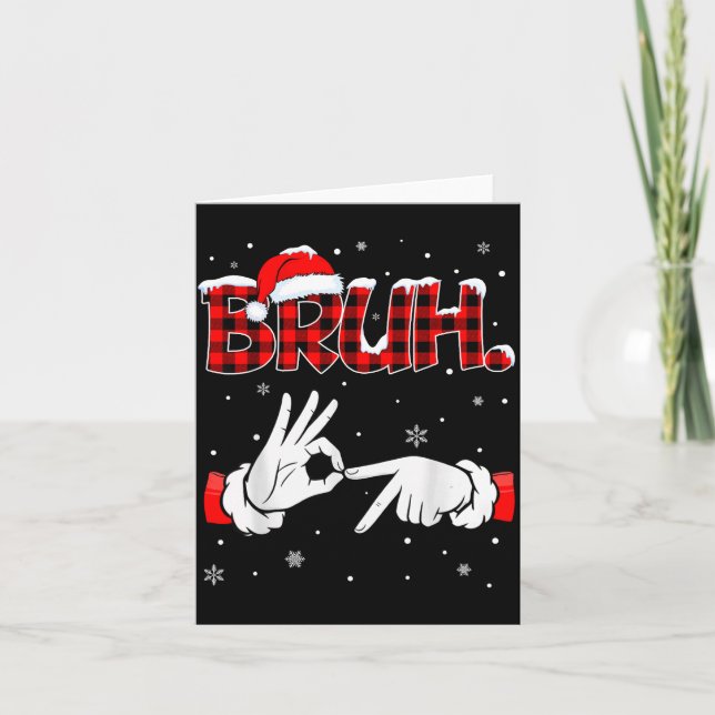 Carte Bruh Six Seven 6 7 Meme Gen Alpha Slang 6 7 Hands  (Devant)