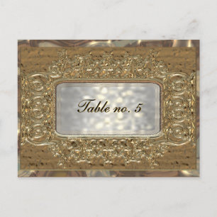 Carte Brunchild Victorian Numéro de table