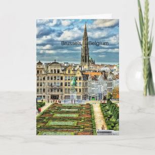 Carte Bruxelles, Belgique, photo du paysage urbain