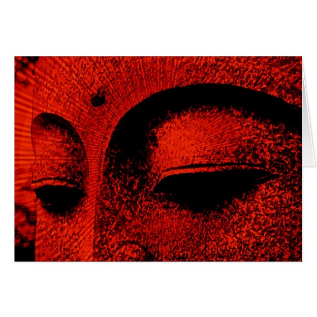 Carte BUDDHA RED (Devant horizontal)