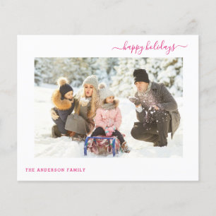 Carte Budget Holiday 2 Photo Modern Minimal 2024