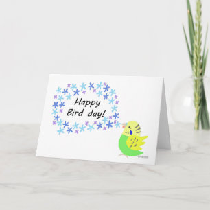 Carte Budgie Budgerigar Parakeet Cute Bird anniversaire