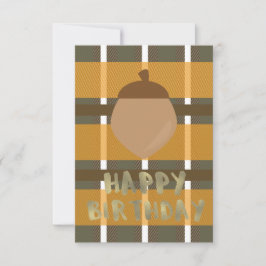 Carte Buffalo à carreaux Thanksgiving automne anniversai