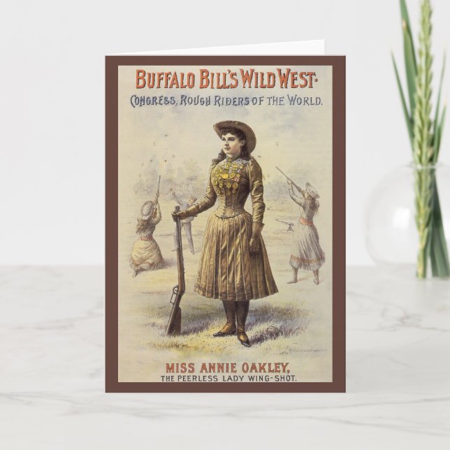 Carte Buffalo Bill's Wild West Show avec Annie Oakley (Devant)