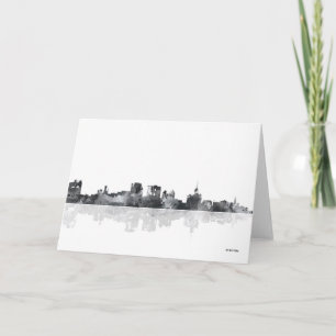 CARTE BUFFALO NEW YORK SKYLINE